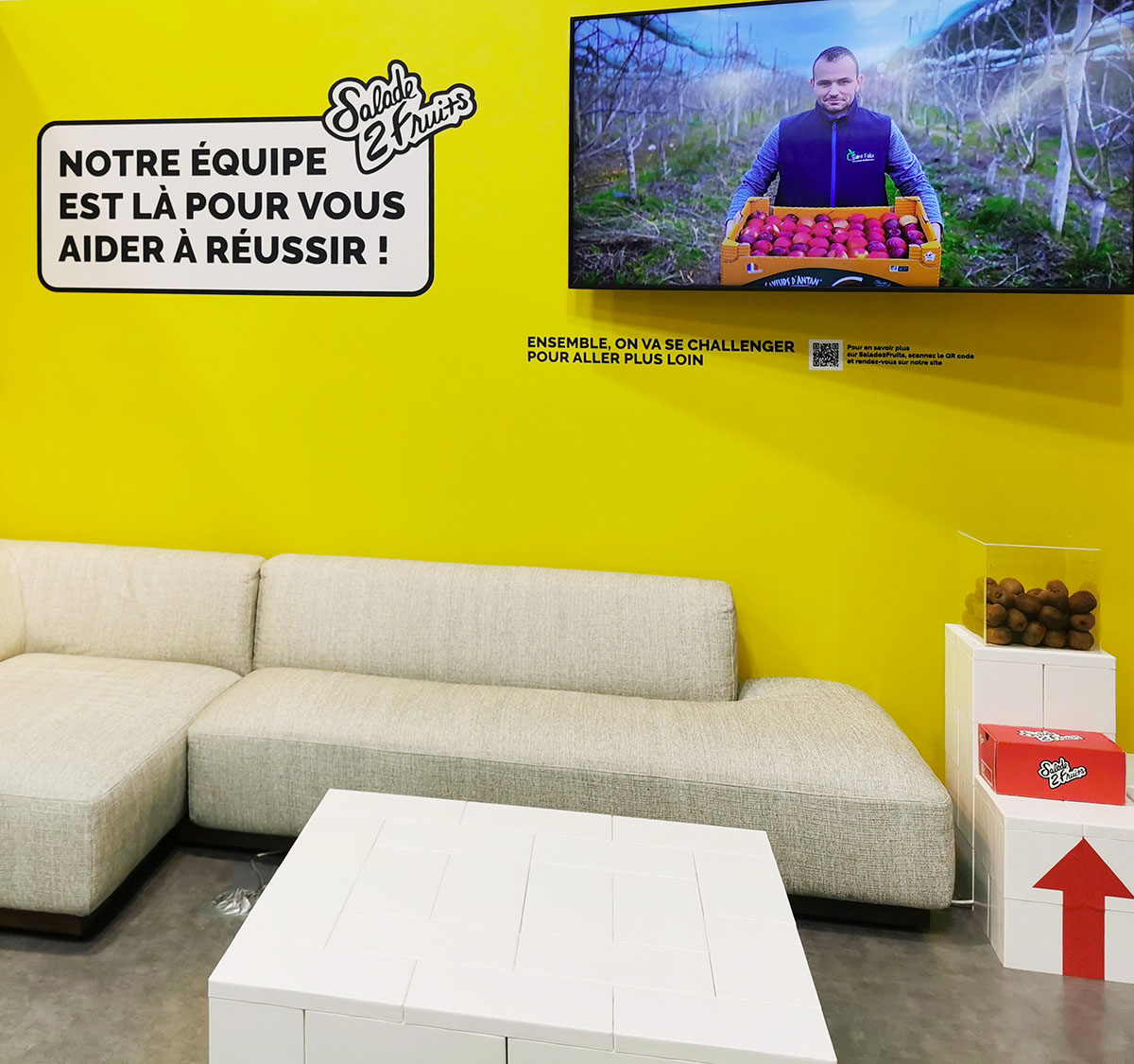 Canapé sur stand Salade 2 Fruits