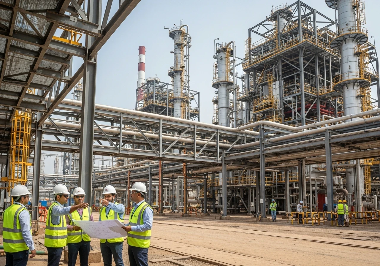 Industrial EPC project pipeline and structural components