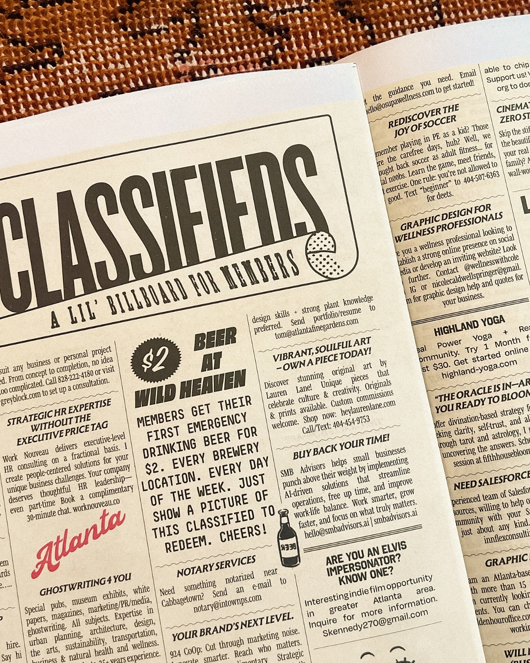 Classified of the Newspaper