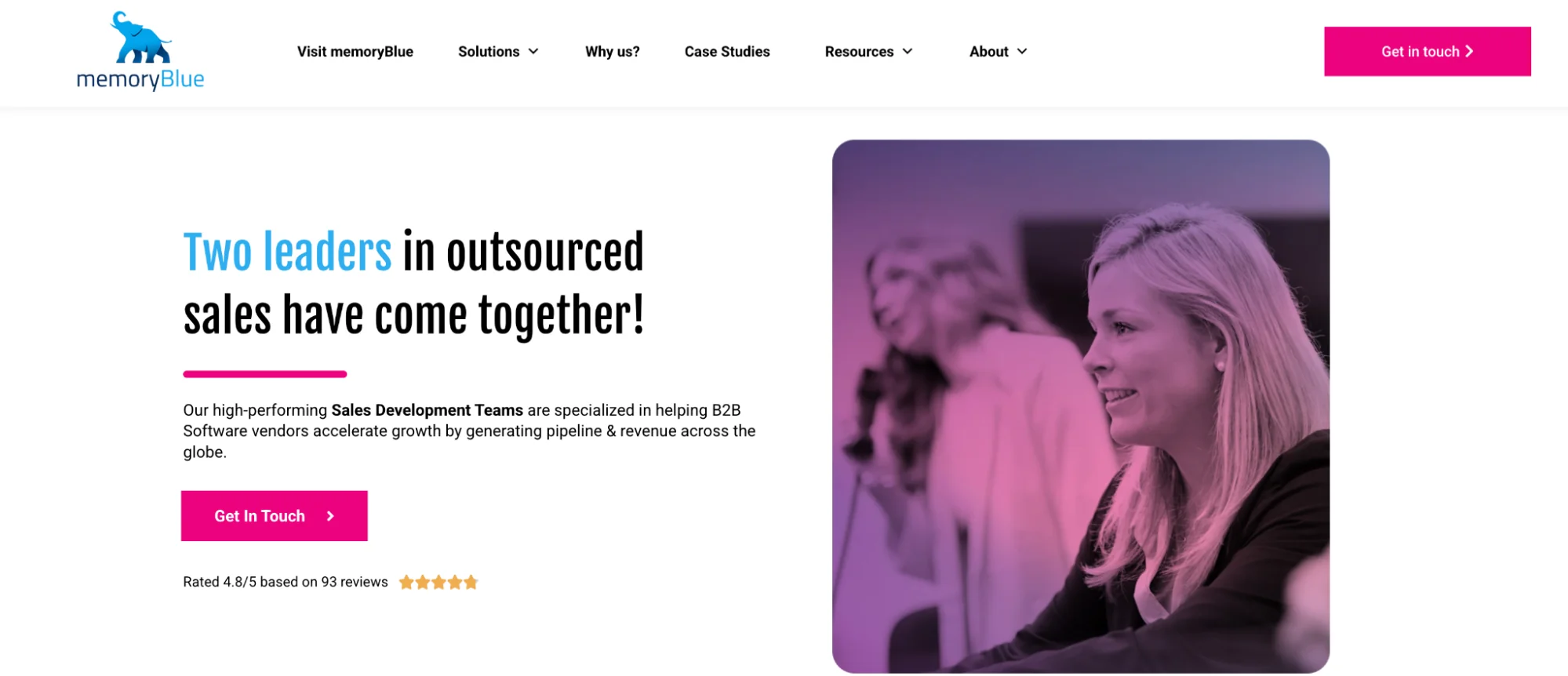 Operatix homepage: B2B sales development and pipeline generation for tech companies