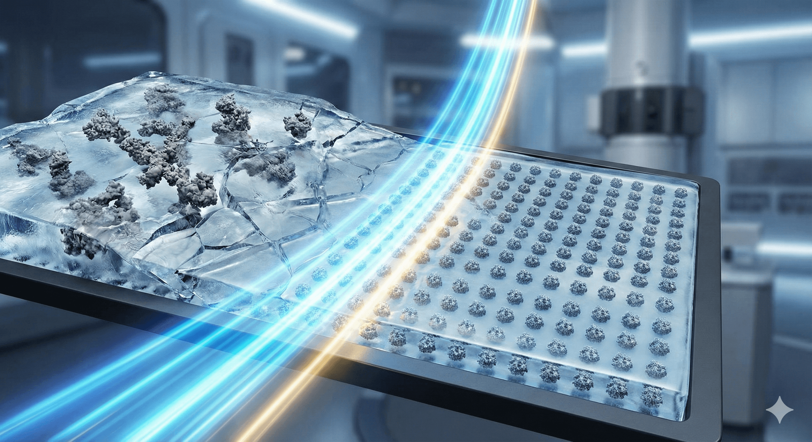 Cover Picture for Fixing Cryo-EM Sample Problems