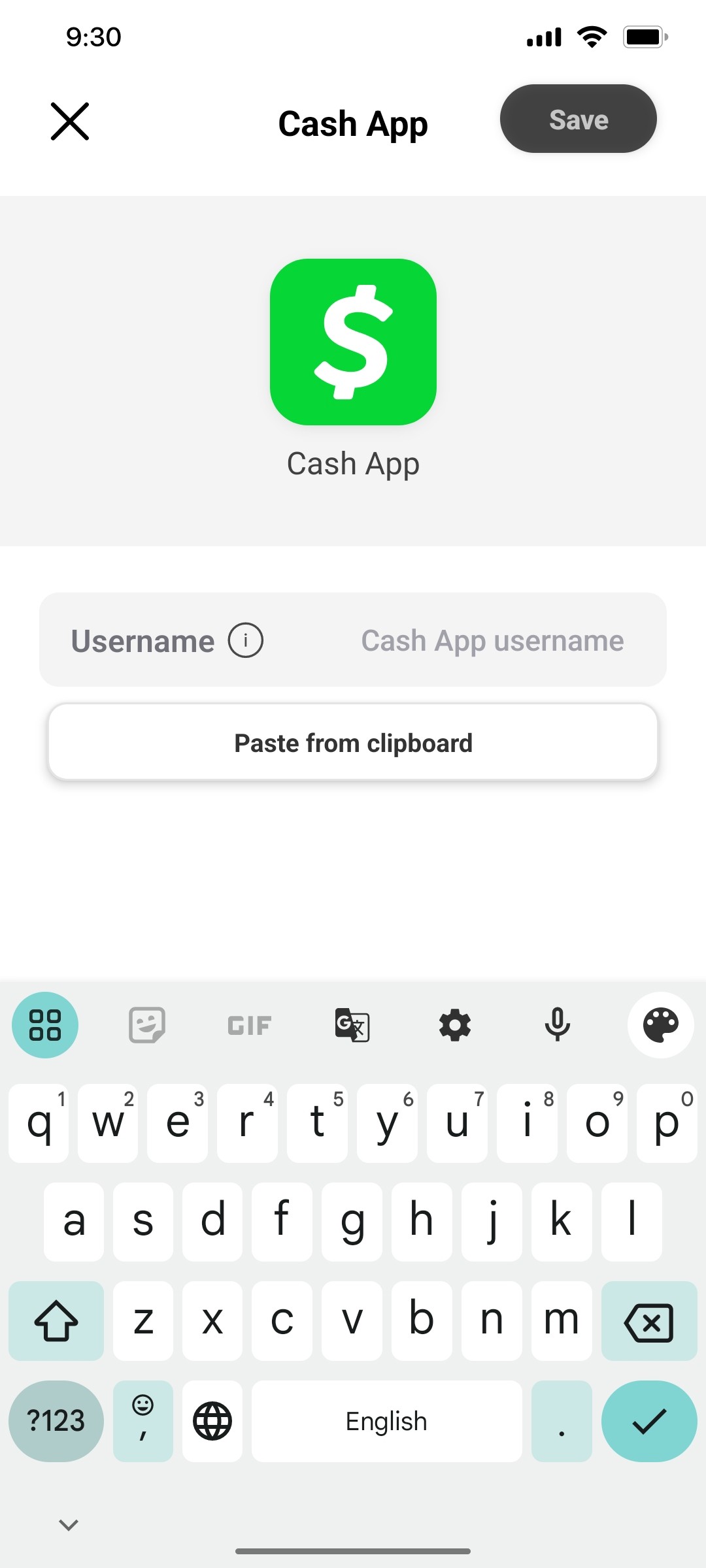 Popl Cash App Screen
