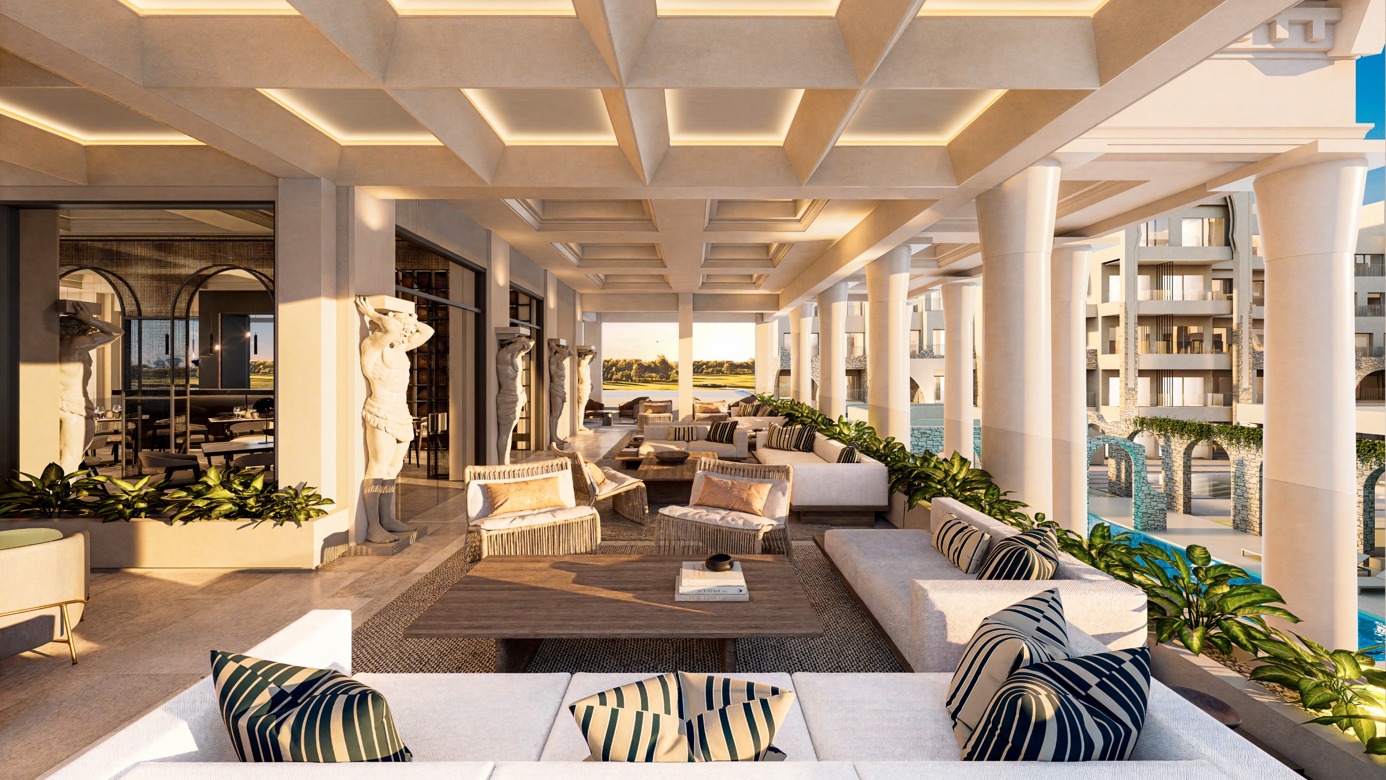 Poseidonia Residences interior/lifestyle rendering