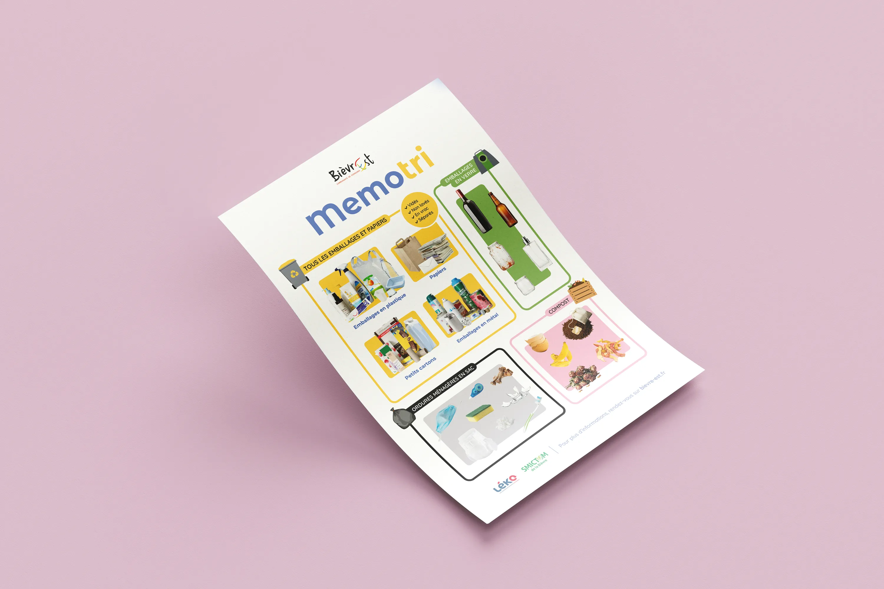 Mockup du flyer memotri réalisé pour Bièvre Est