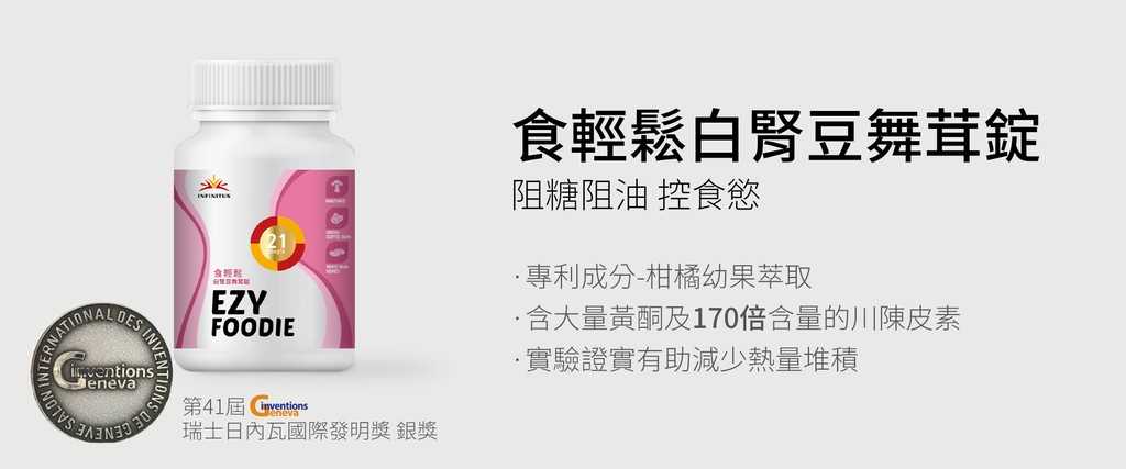 食輕鬆的阻糖阻油專利成分有效抑制熱量吸收