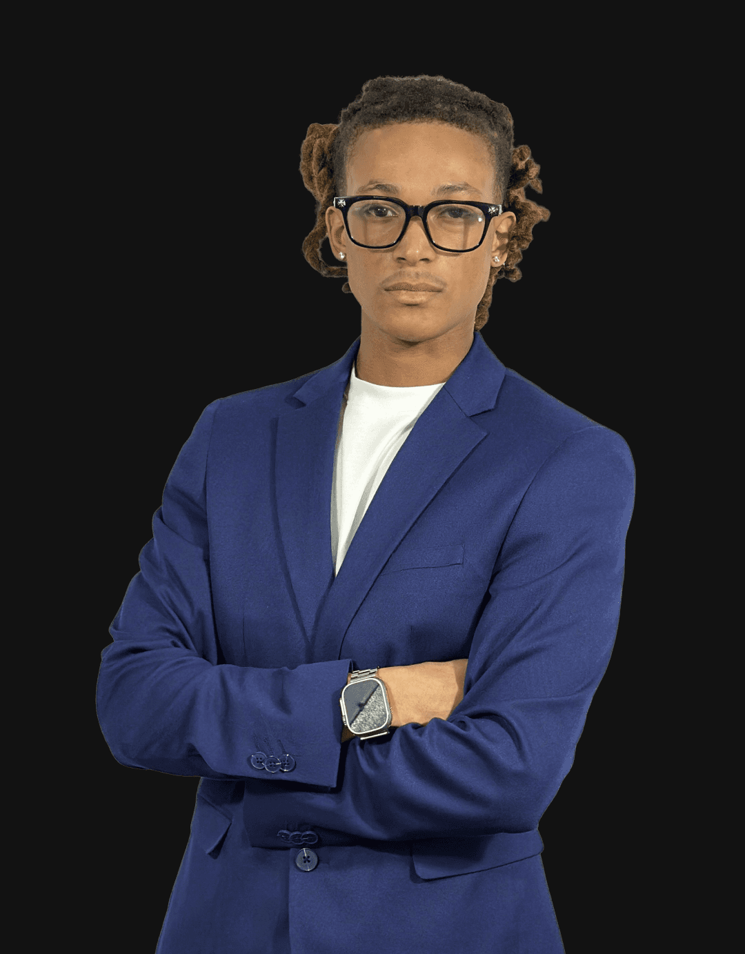 Profile portrait of a man in a grey shirt