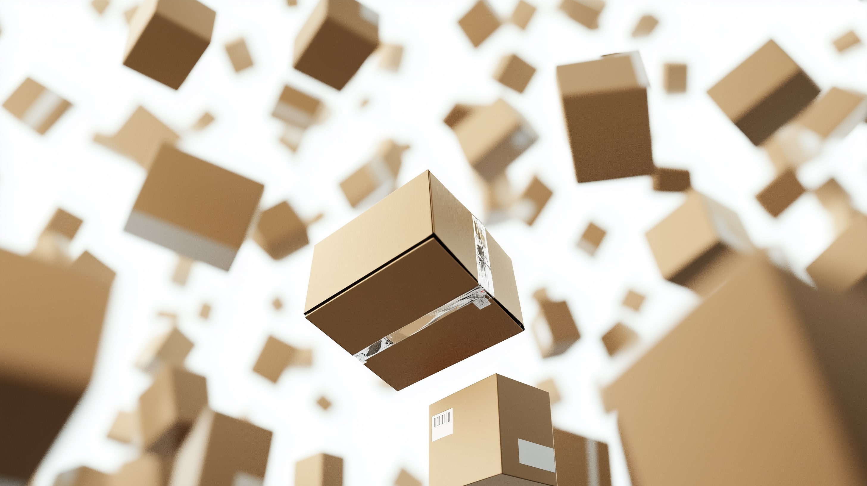 lot of cargo carton in the air