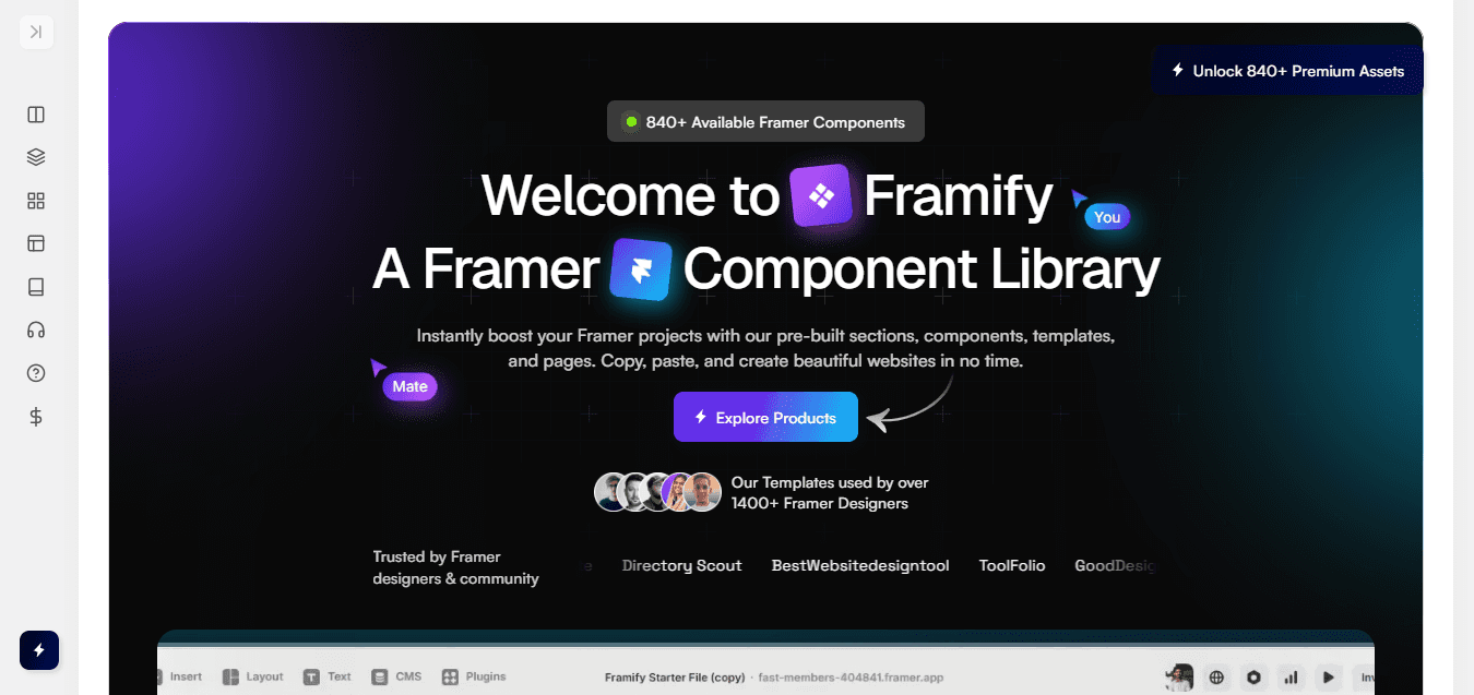 Framify framer store