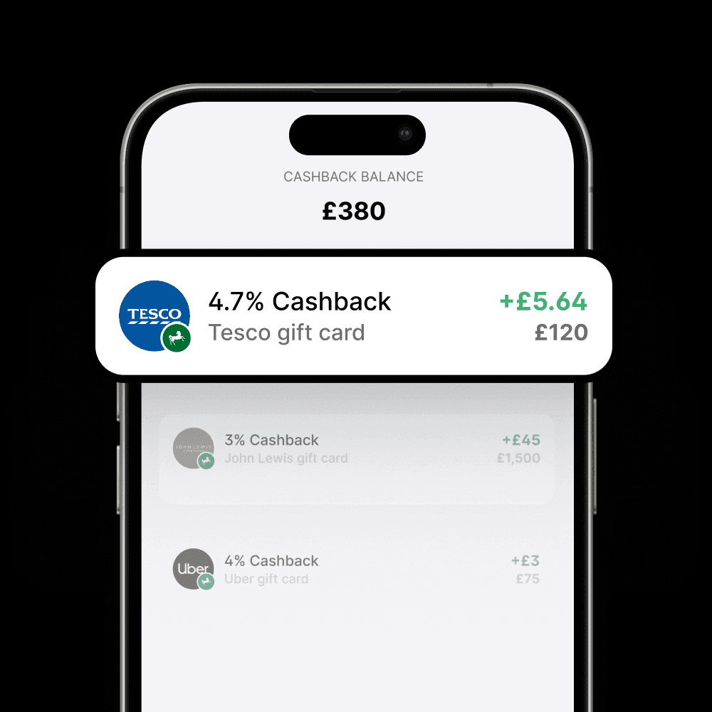 Cheddar cashback from a tesco purchase