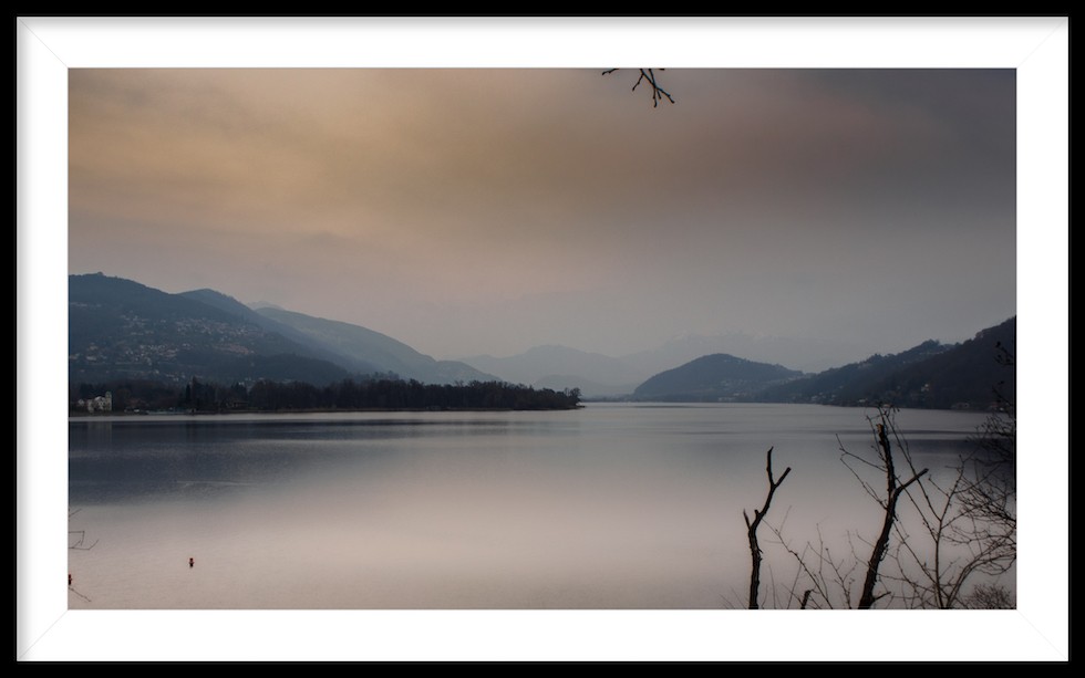 Caslano - Tessin, geheimnisvolle Abendstimmung