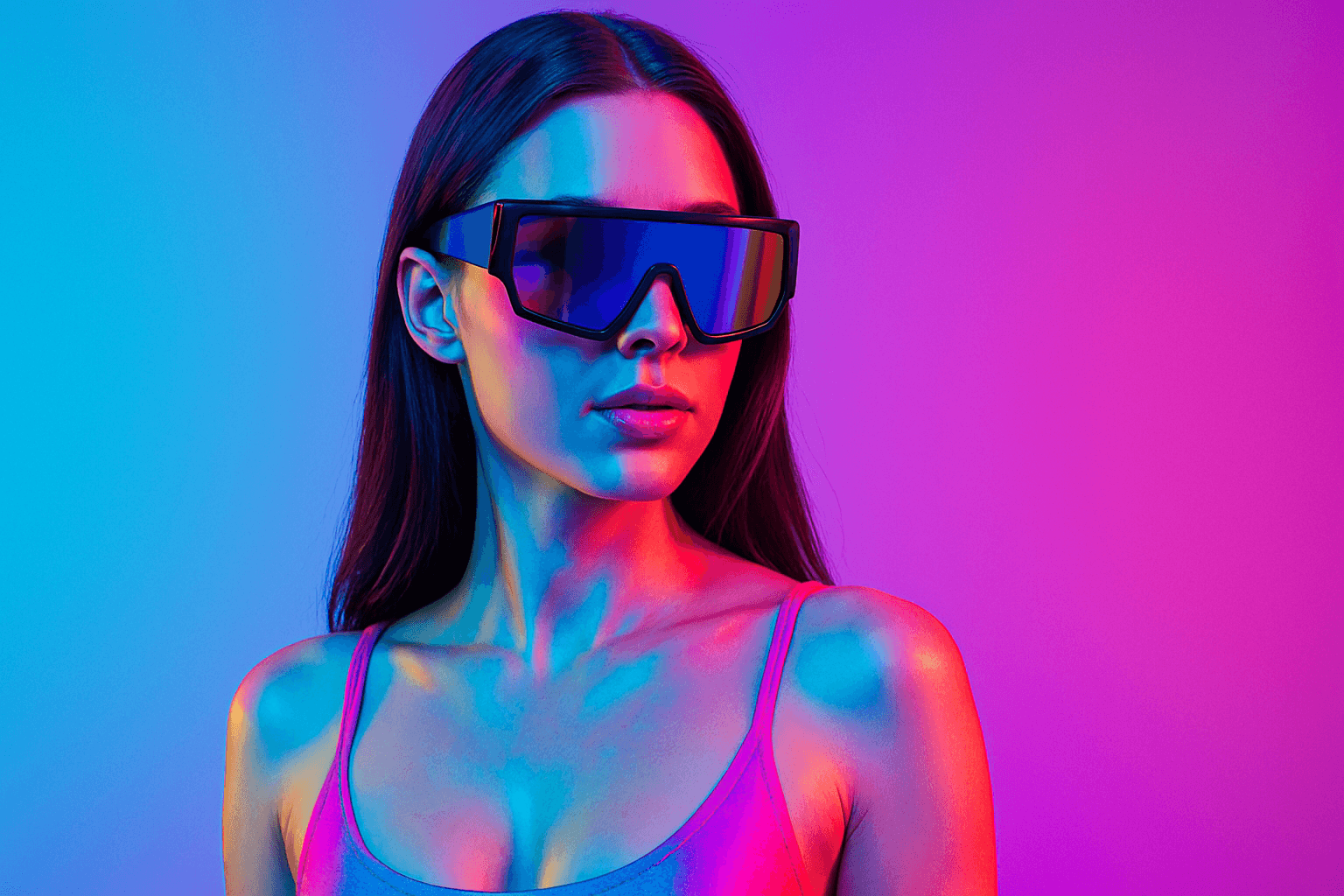 Woman Wearing Sunglasses