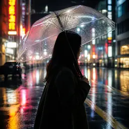 Avatar de silhouette de ville néon pour Mei Lin Ho, évaluatrice APOB