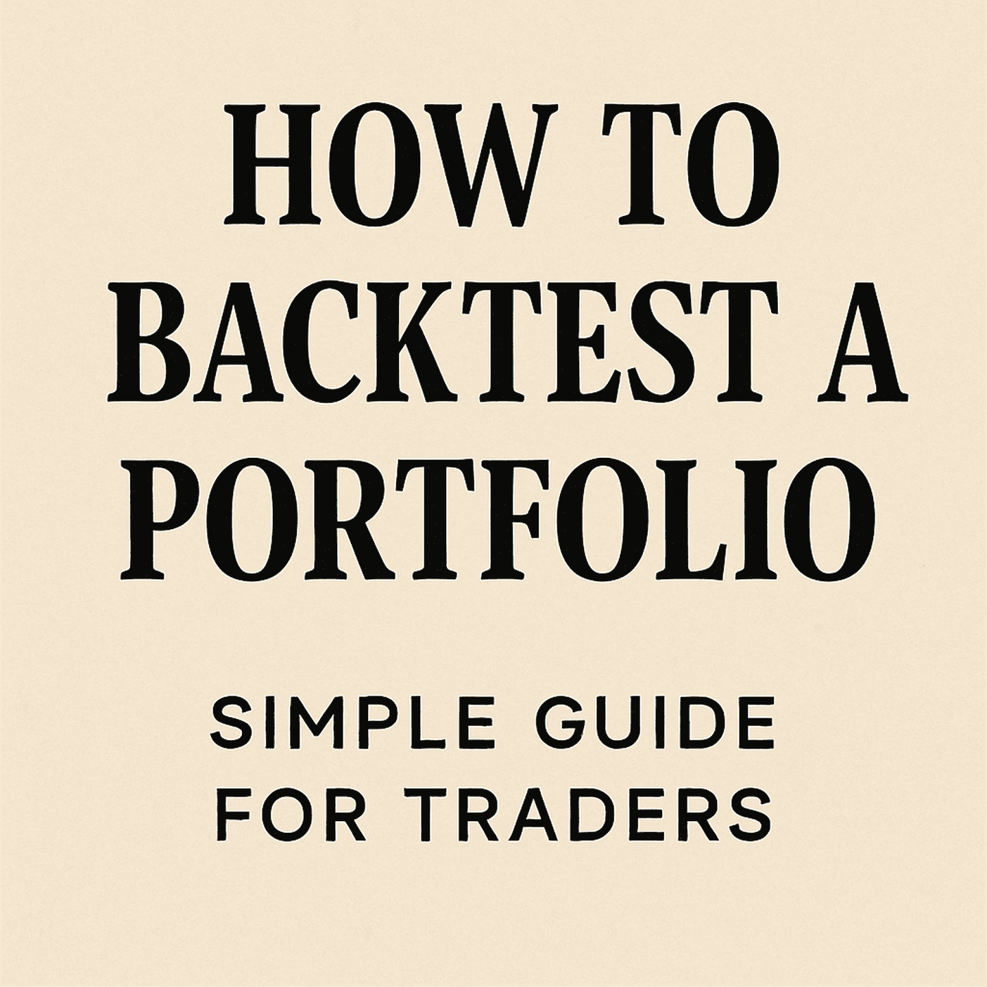 How to backtest