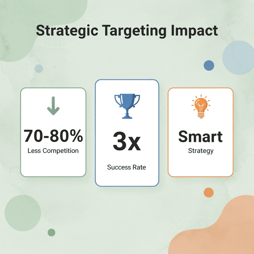Statistics showing benefits of strategic scholarship targeting - Science Scholarships 