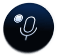 Microphone and record illustration shared contacts