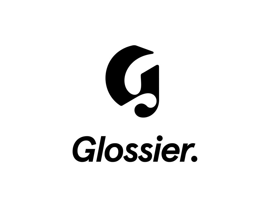 glossier logo in black