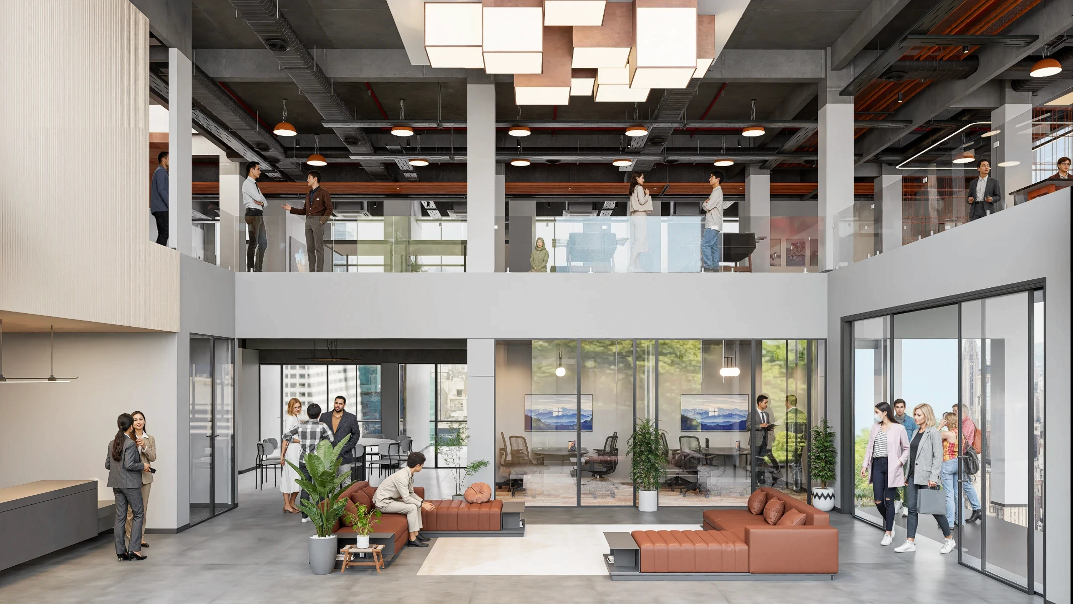 Quality Care hospital's workspace workstation area