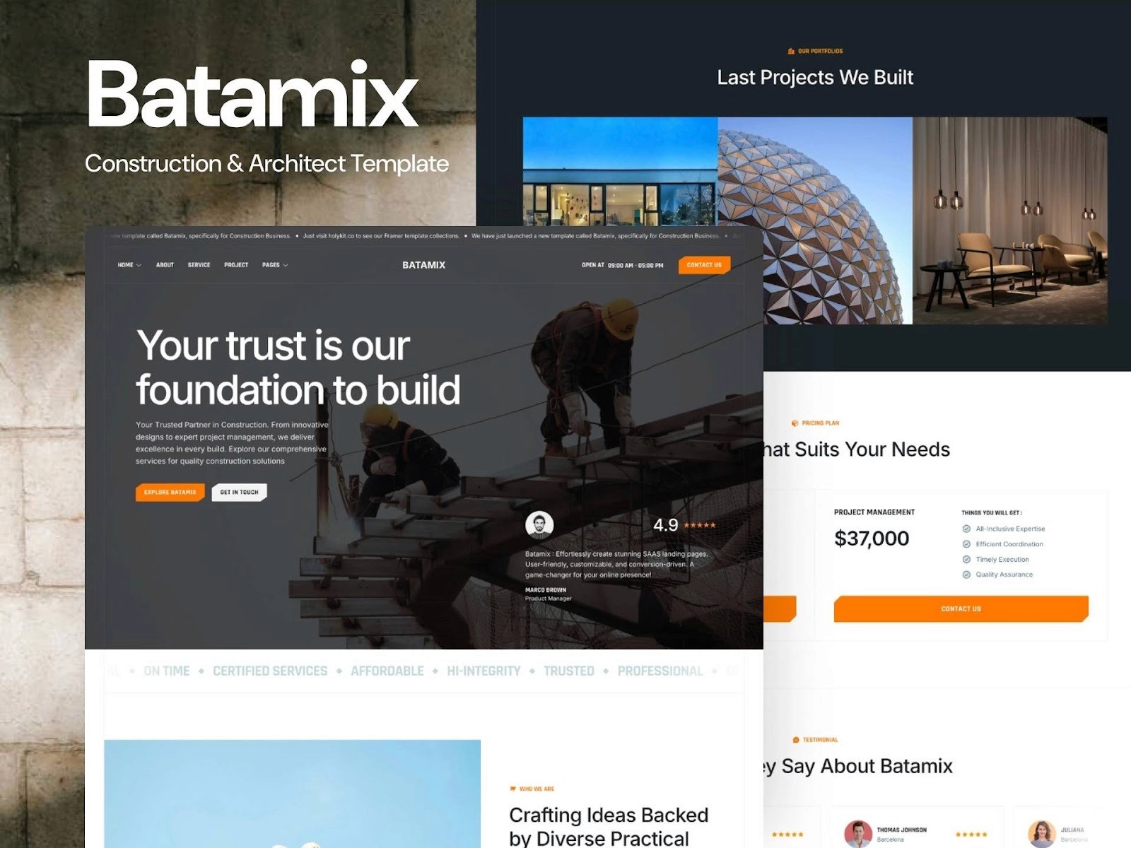 batamix framer template