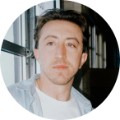 Mike, 37, in casual indoor portrait for customer testimonial