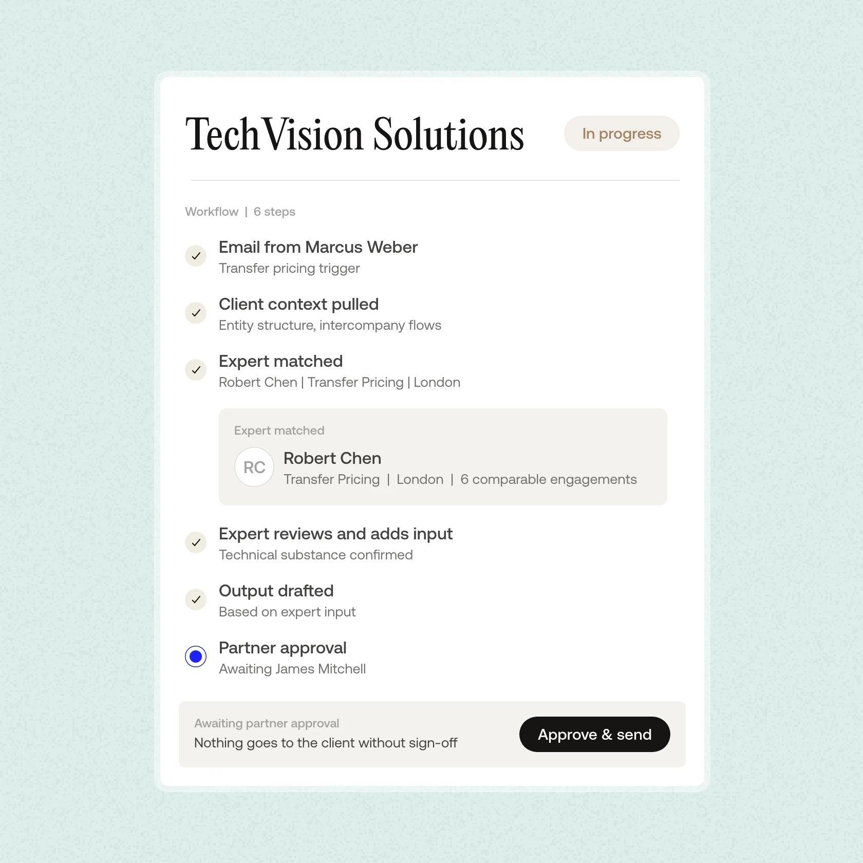 Ravical-Workspace - Next Best Actions