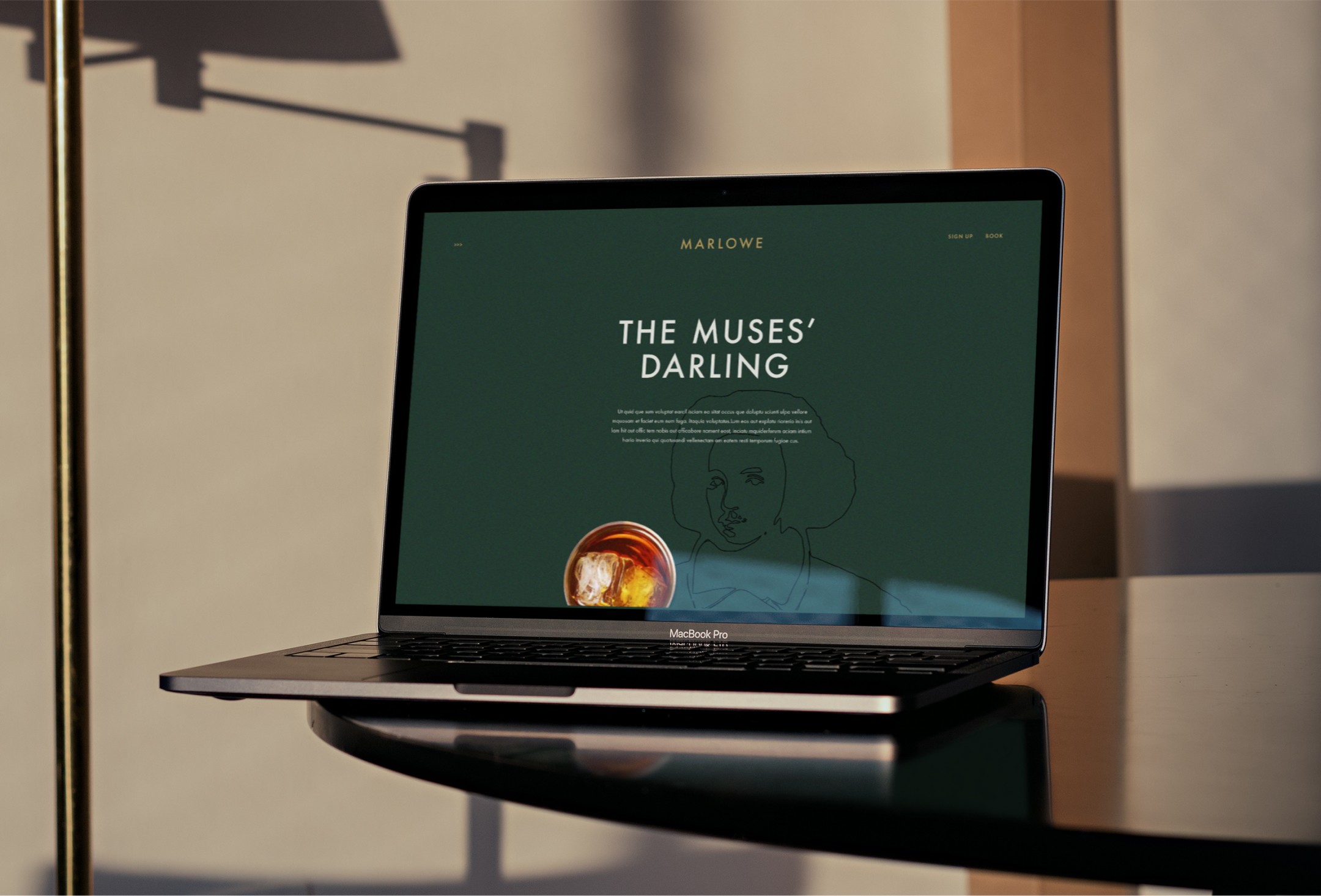 Marlow bar branding website