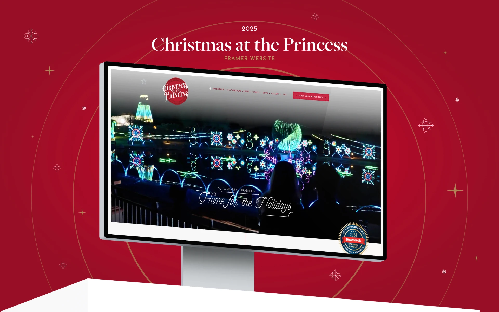 Christmas at the Princess Framer Website