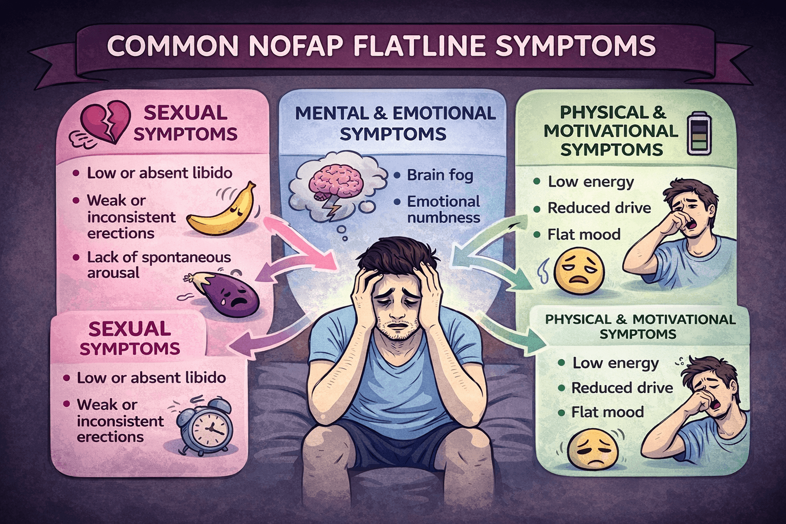 No Fap Flatline Symptoms
