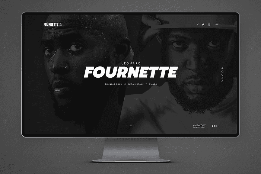 Website Design for Leonard Fournette