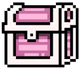 Pixel art email envelope icon for contact