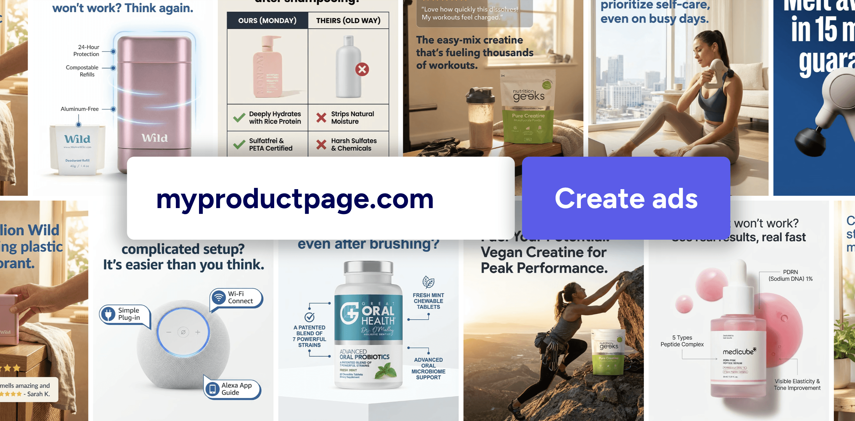 Facebook Ad Library Free ad examples