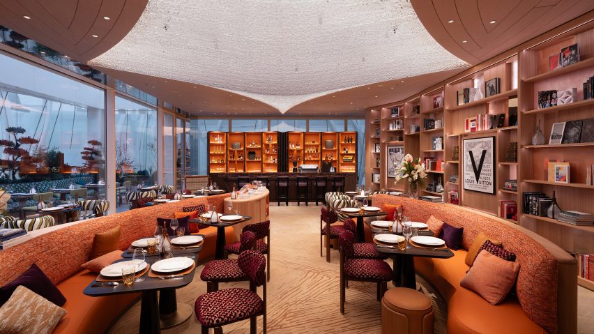 Cafe of Maison Louis Vuitton Sanlitun Beijing by Jun Aoki