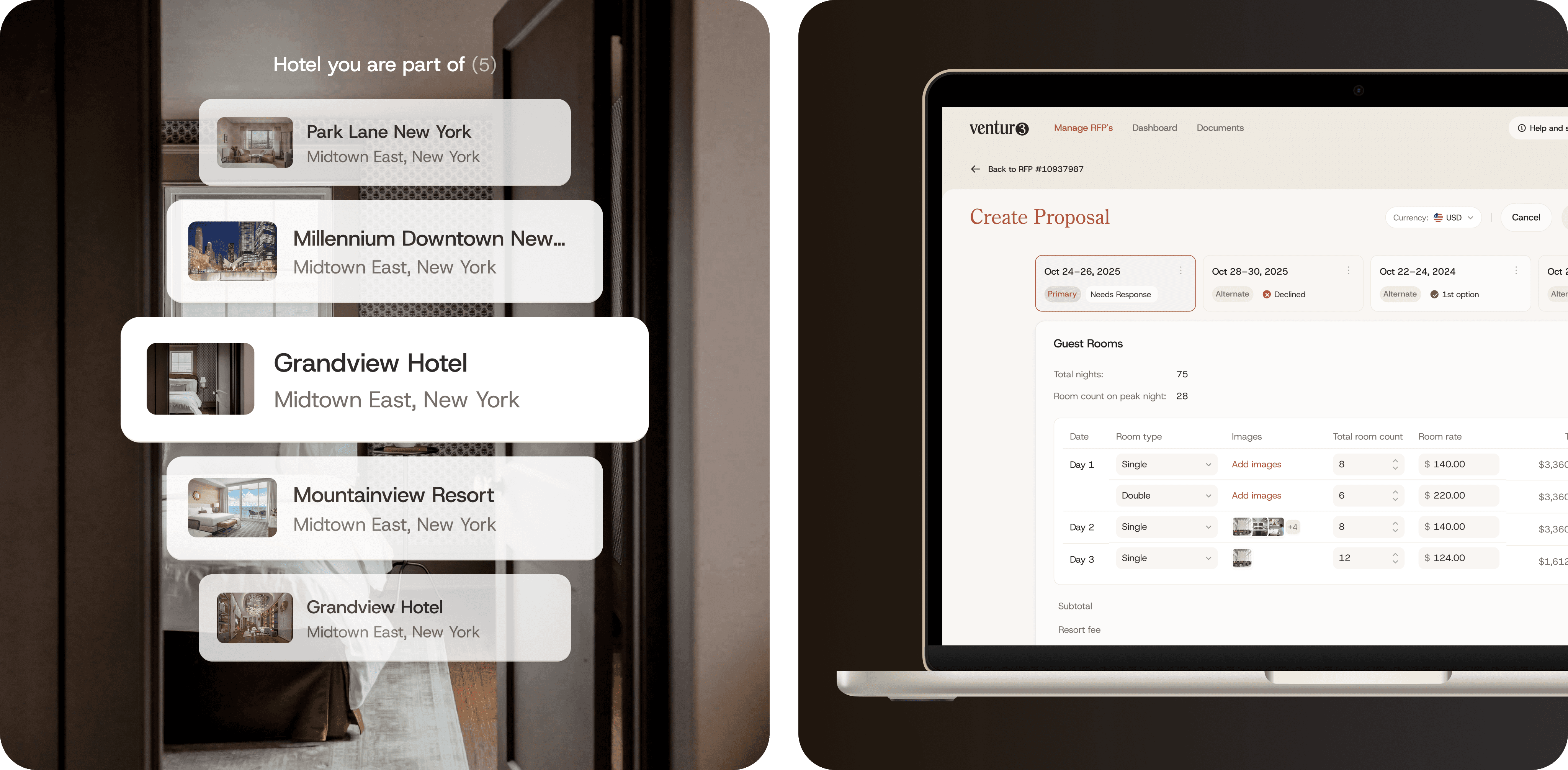 A close-up of a touchscreen interface displaying a user menu and data graphs on a digital device.