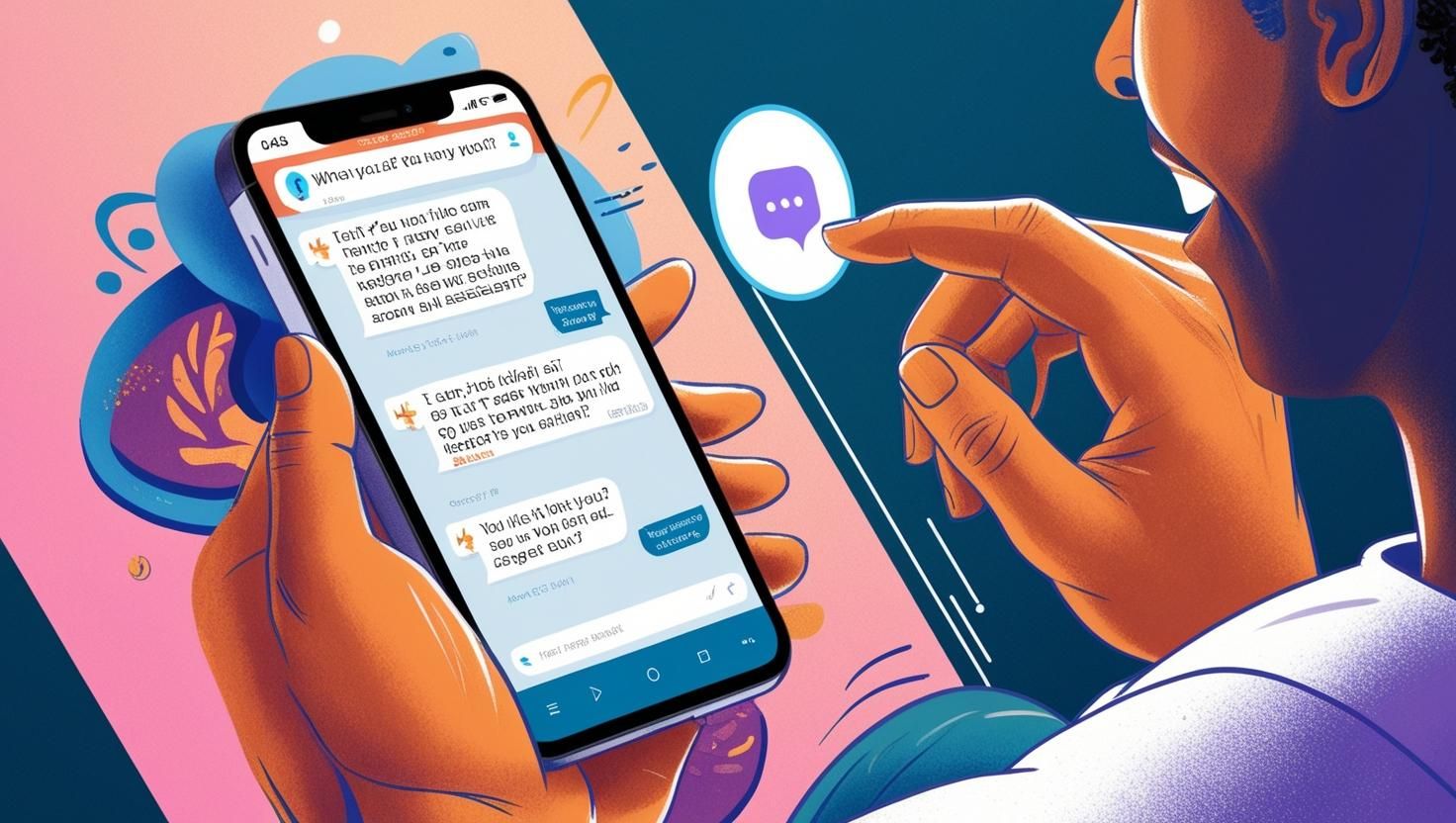 A user chatting with Grok 3 on a smartphone, showcasing a lifelike AI conversation