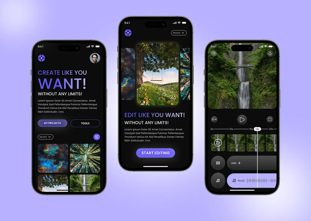 Modern Mobile App UI Design