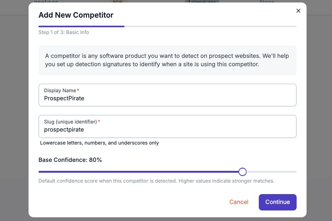 Software user interface