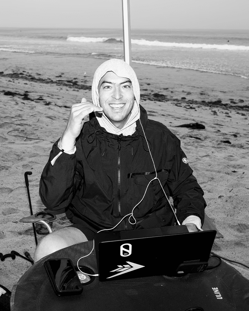 a blurry photo of a person standing in front of a wall