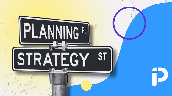 Street signs reading Planning and Strategy representing nonprofit strategic direction