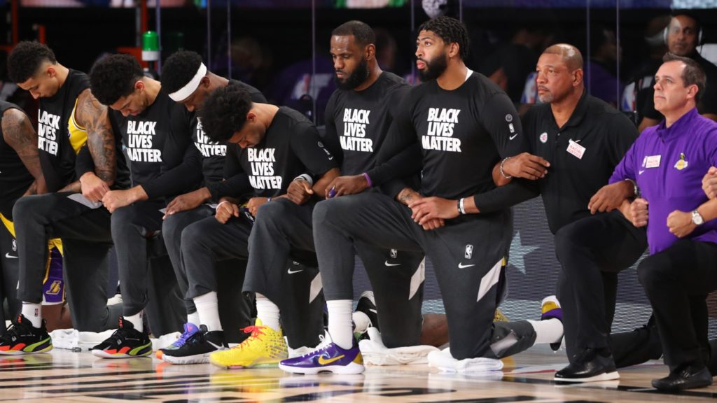 skysports nba kneel blm black lives matter
