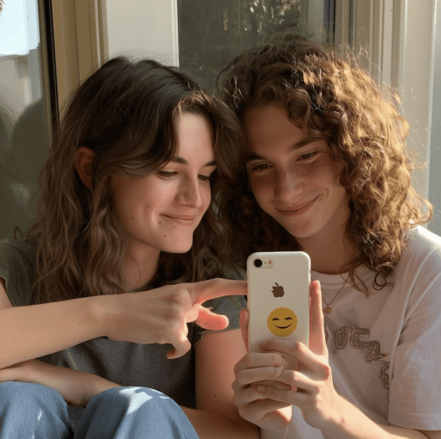 A photo of woman in red