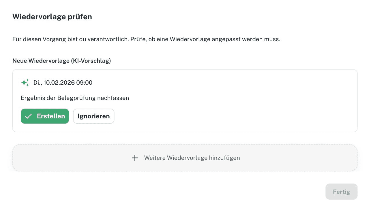 Korrekturvorschlag Screenshot