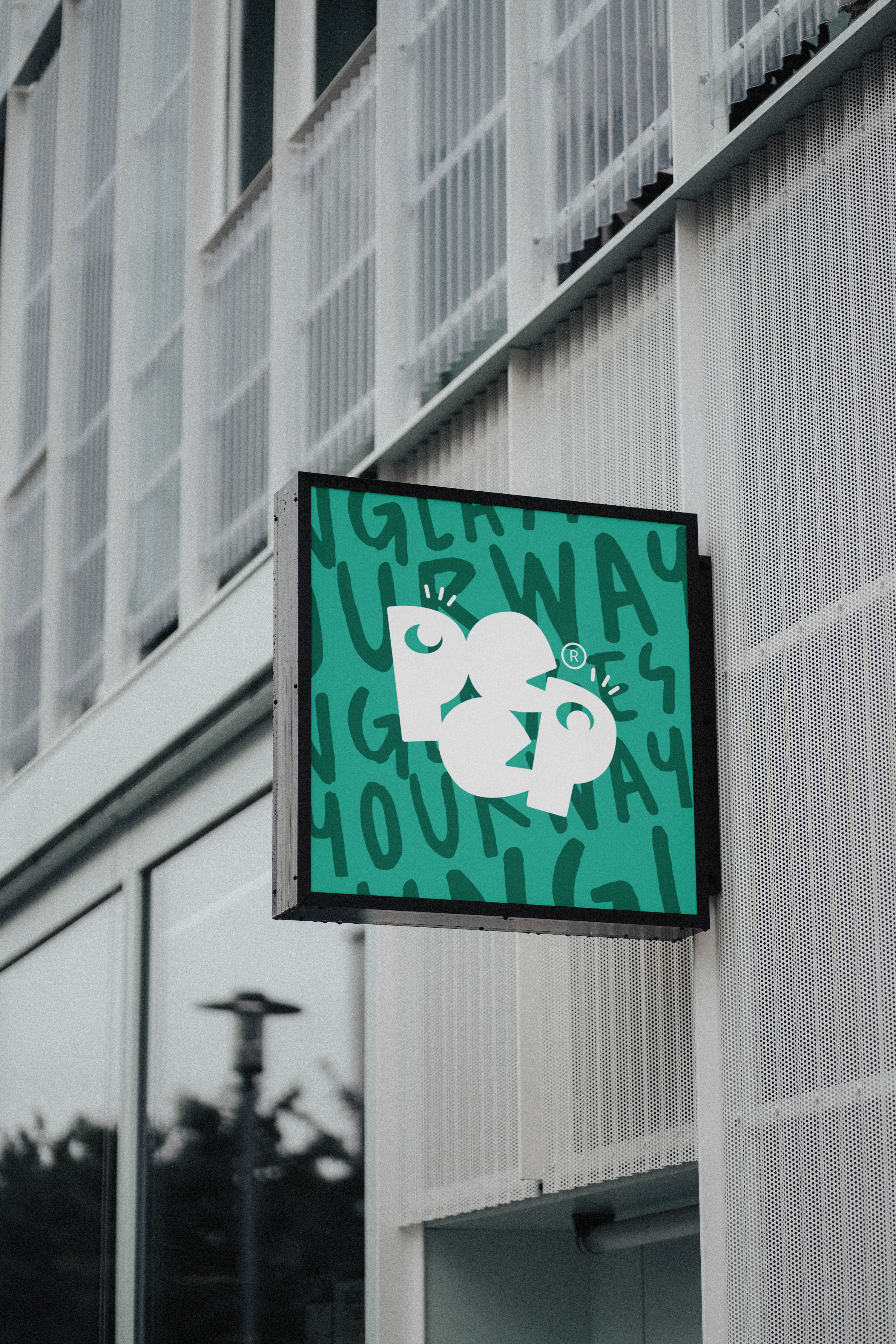 Partial view of a black smartphone screen against a purple gradient backdrop, displaying the “Circular” app icon (rounded square with a purple-pink pill logo) next to the Mail app icon, with the time reading 9:41.