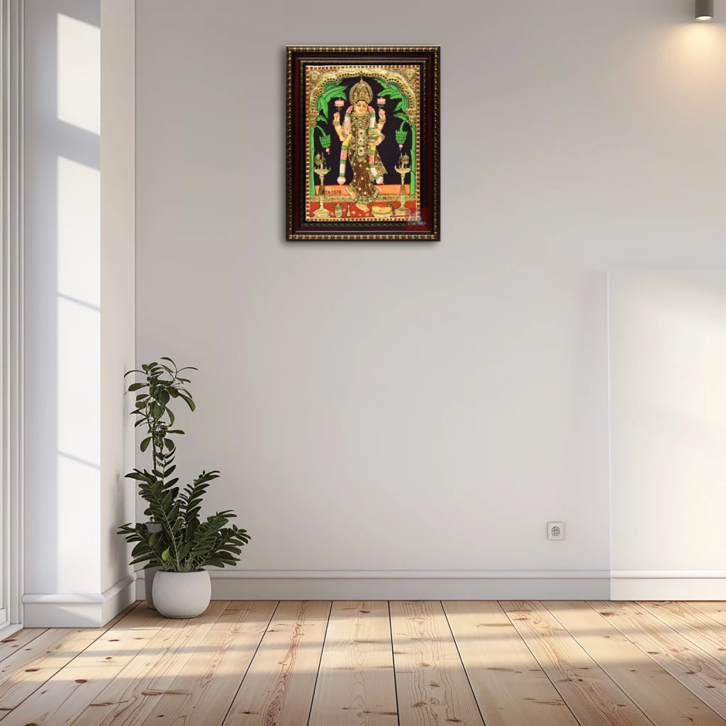 Gruha Lakshmi Tanjore Painting