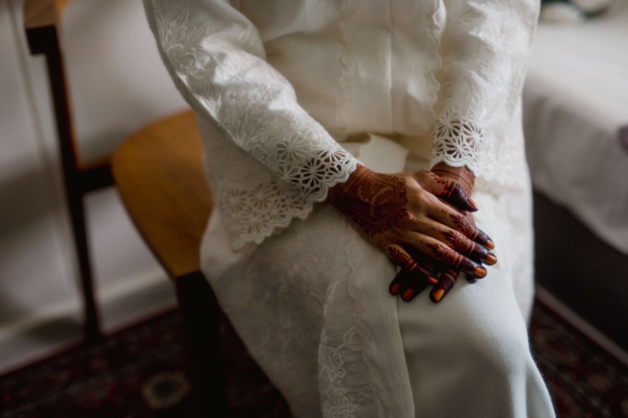 Bridal henna in Singapore.