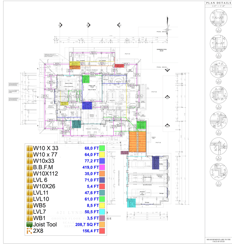 framing takeoff services