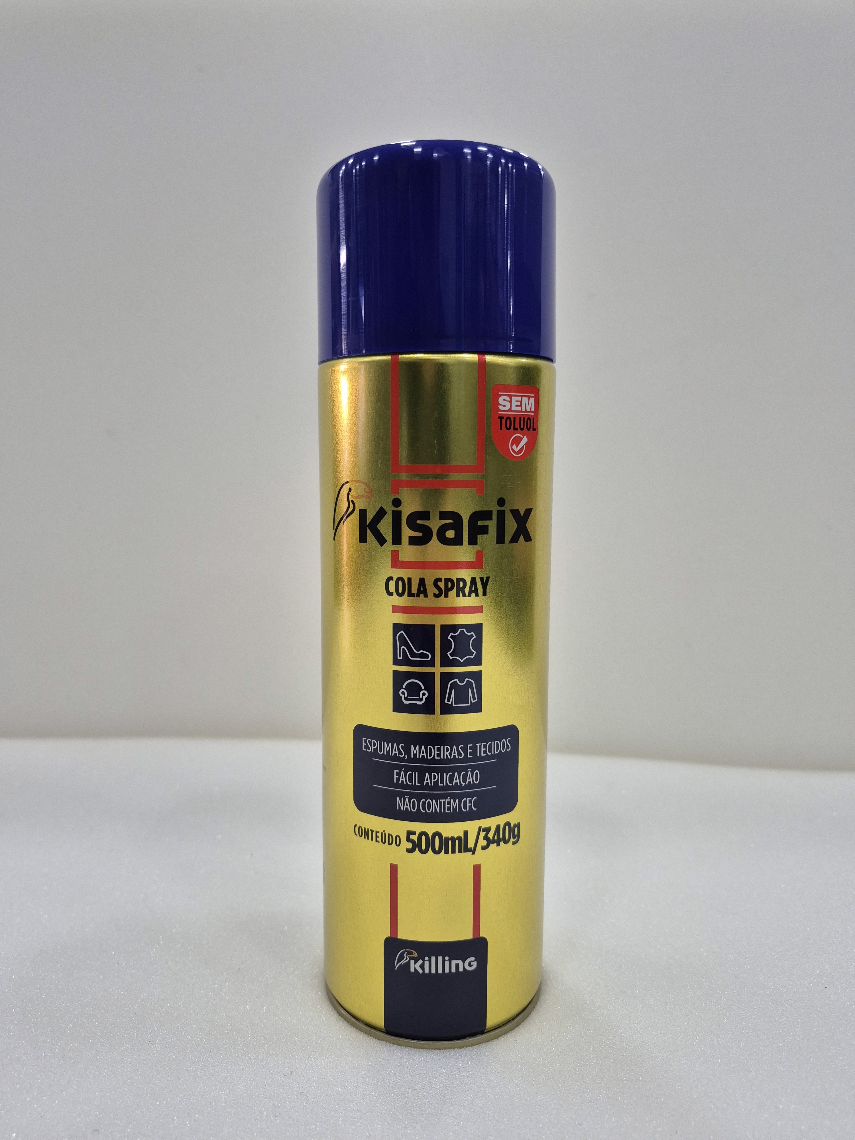 Cola de Contato Spray Kisafix 500 ml