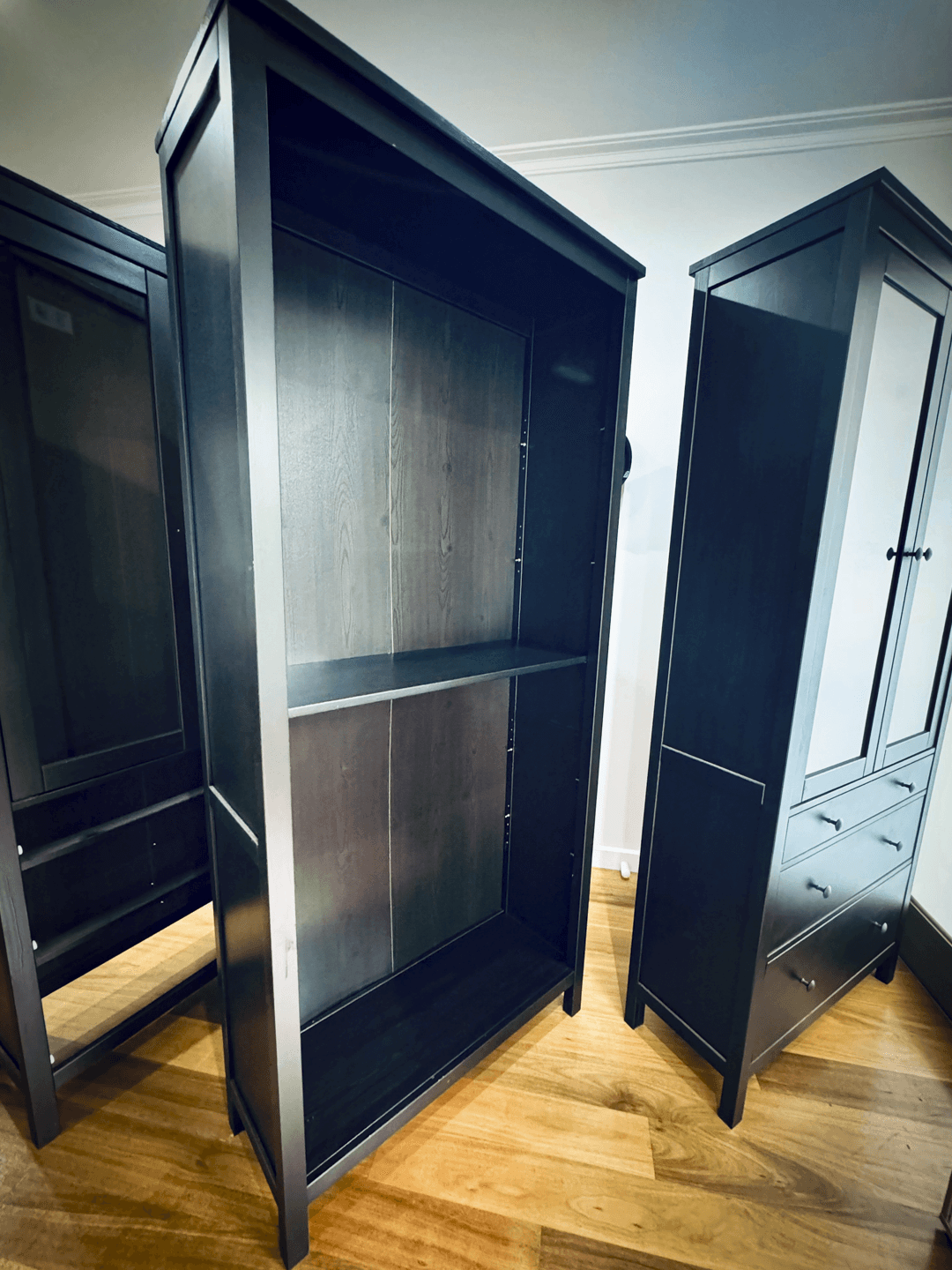 3 IKEA Hemnes bookcases