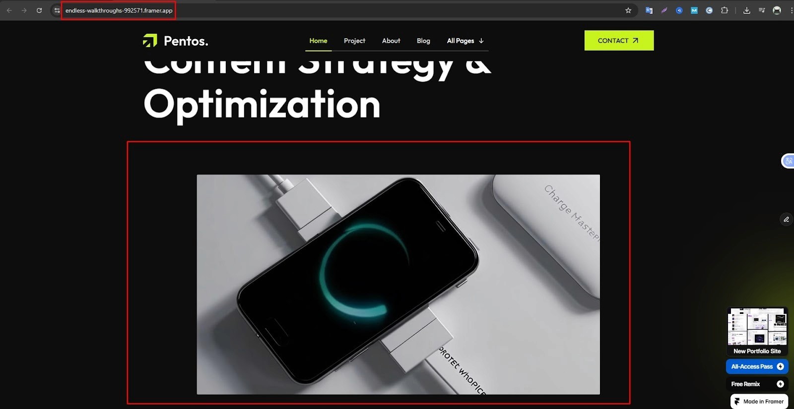 optimize and publish your video-ready framer template
