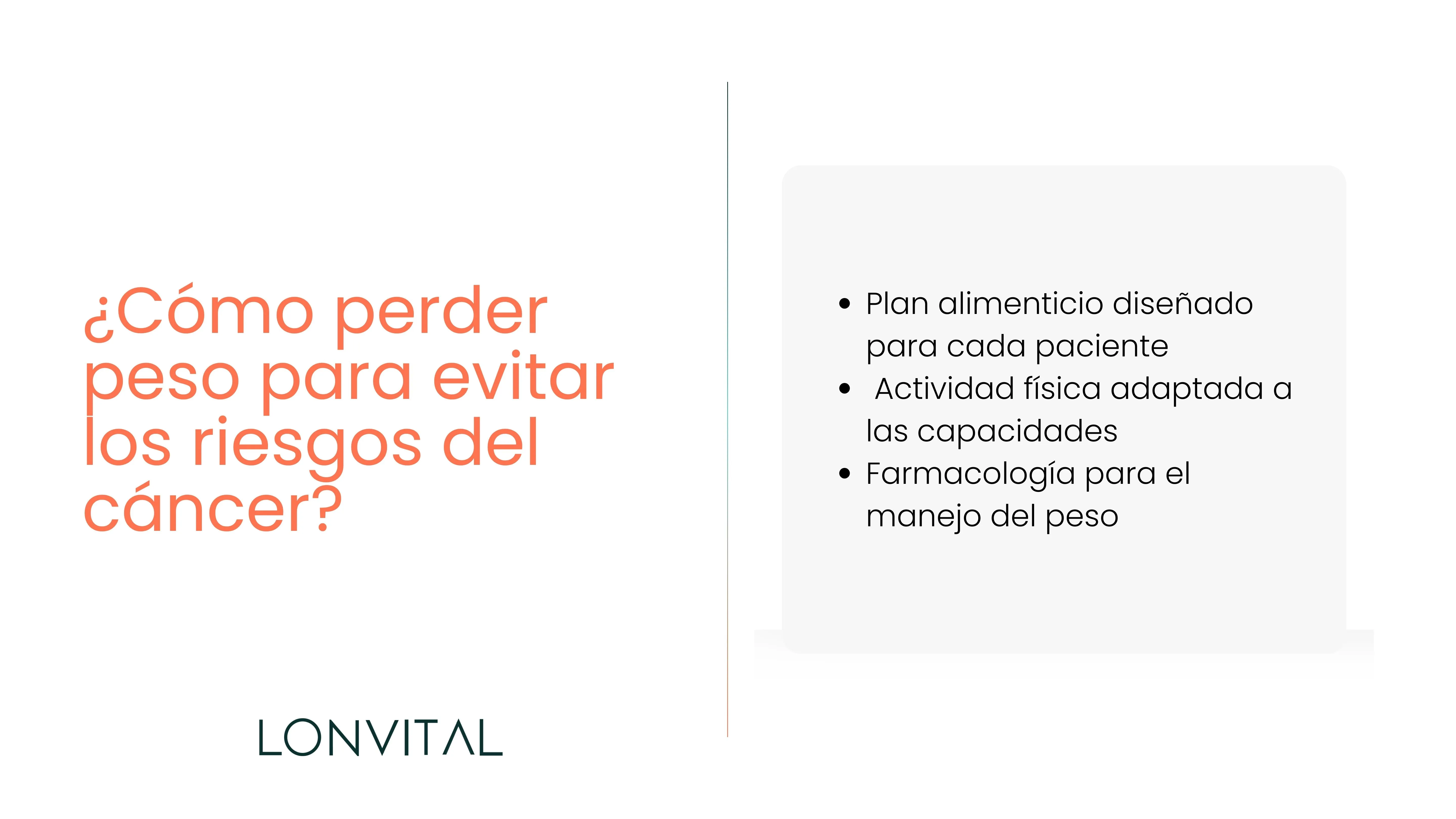 ¿Cómo perder peso para evitar los riesgos del cáncer