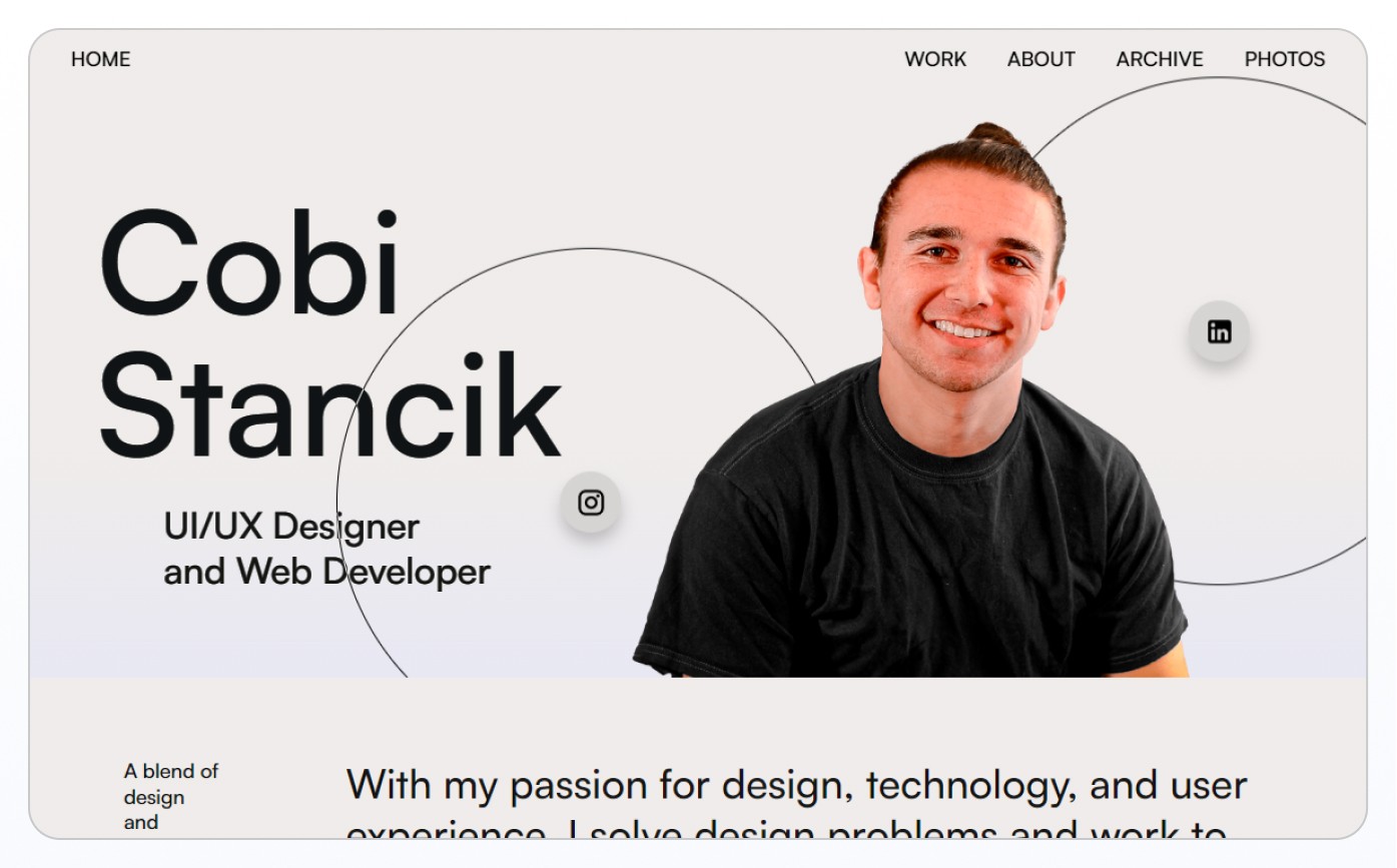 Cobi Stancik - Webflow Design Portfolio