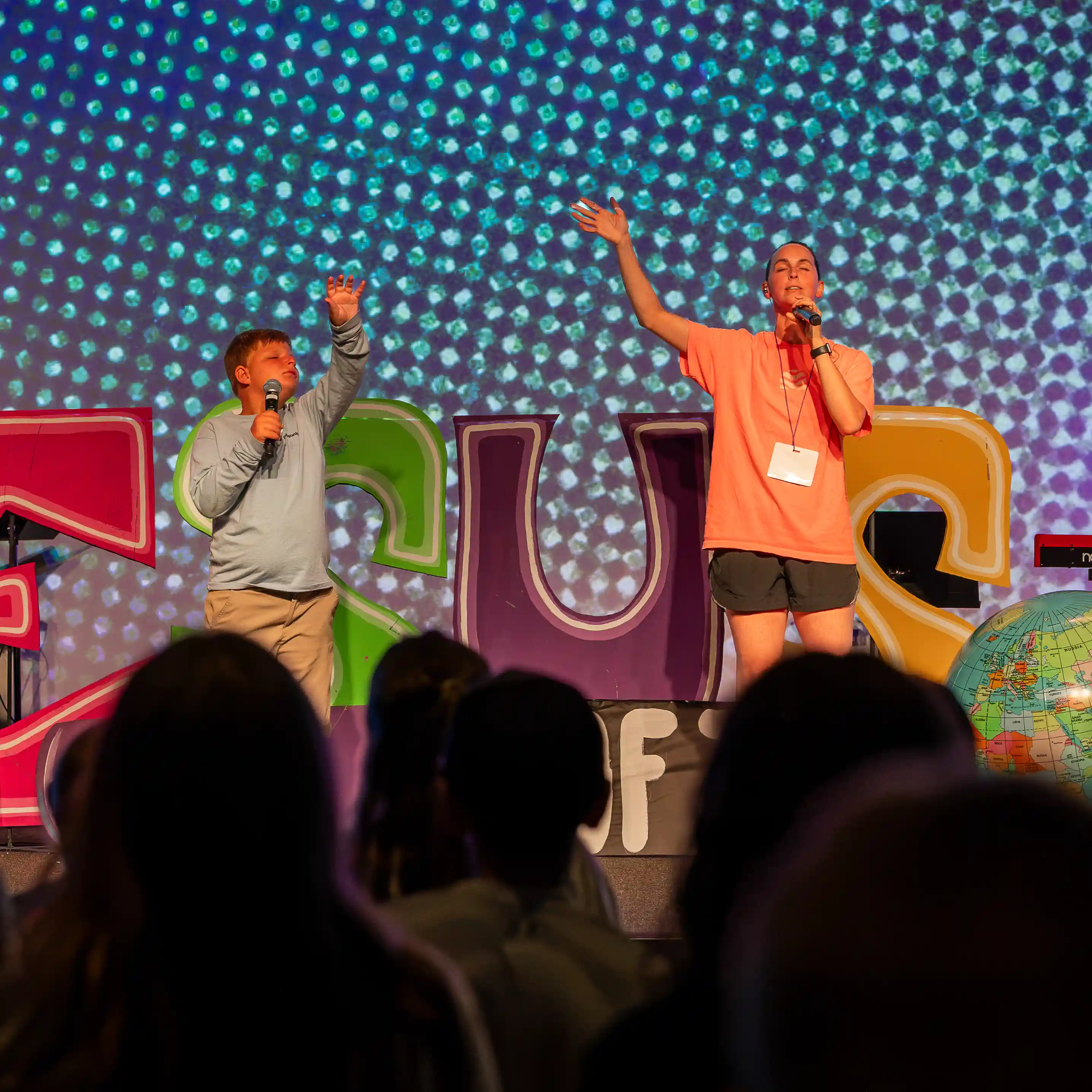 WAVES Kid Leading Worship at VBS 2026